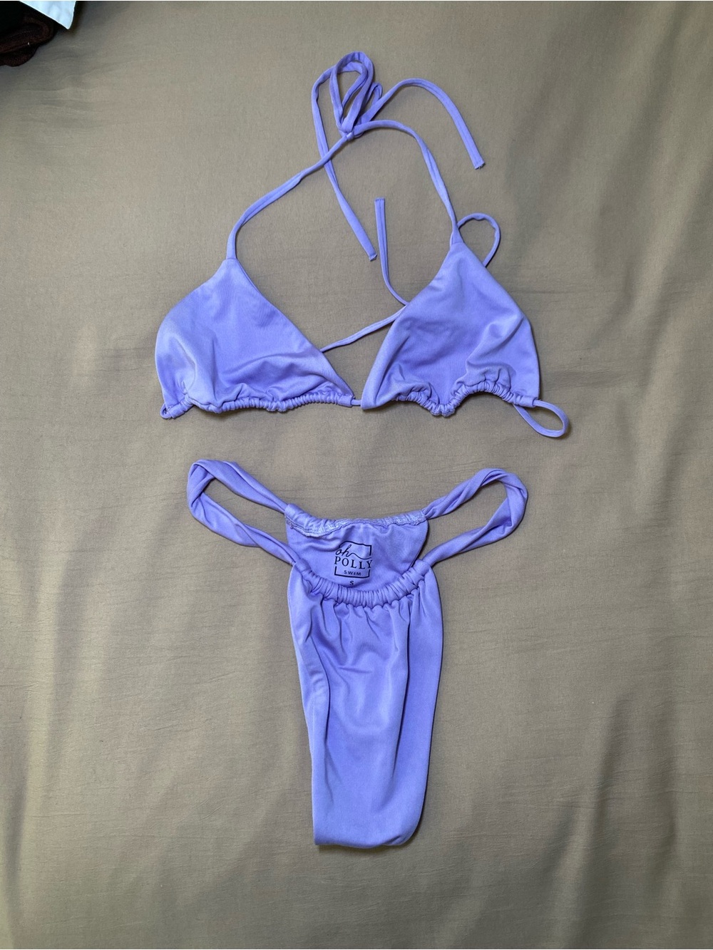 Oh Polly Swim Lavender Purple Bikini Set Size Small